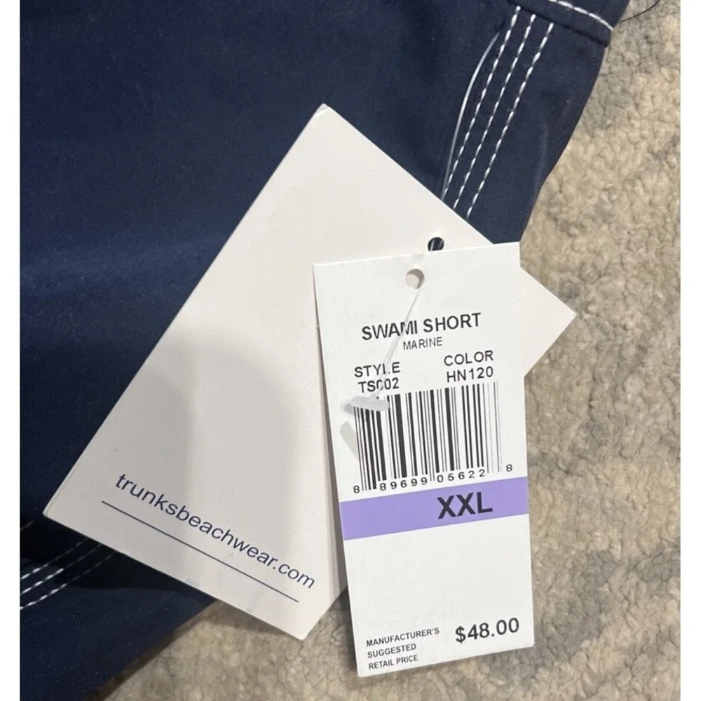NEW‎ MENS TRUNKS Surf & Swim Co Board Swami Blue Swim Shorts Sz XXL 2XL